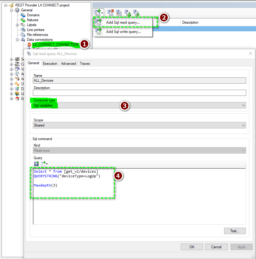 REST API QUERY All DEVICES