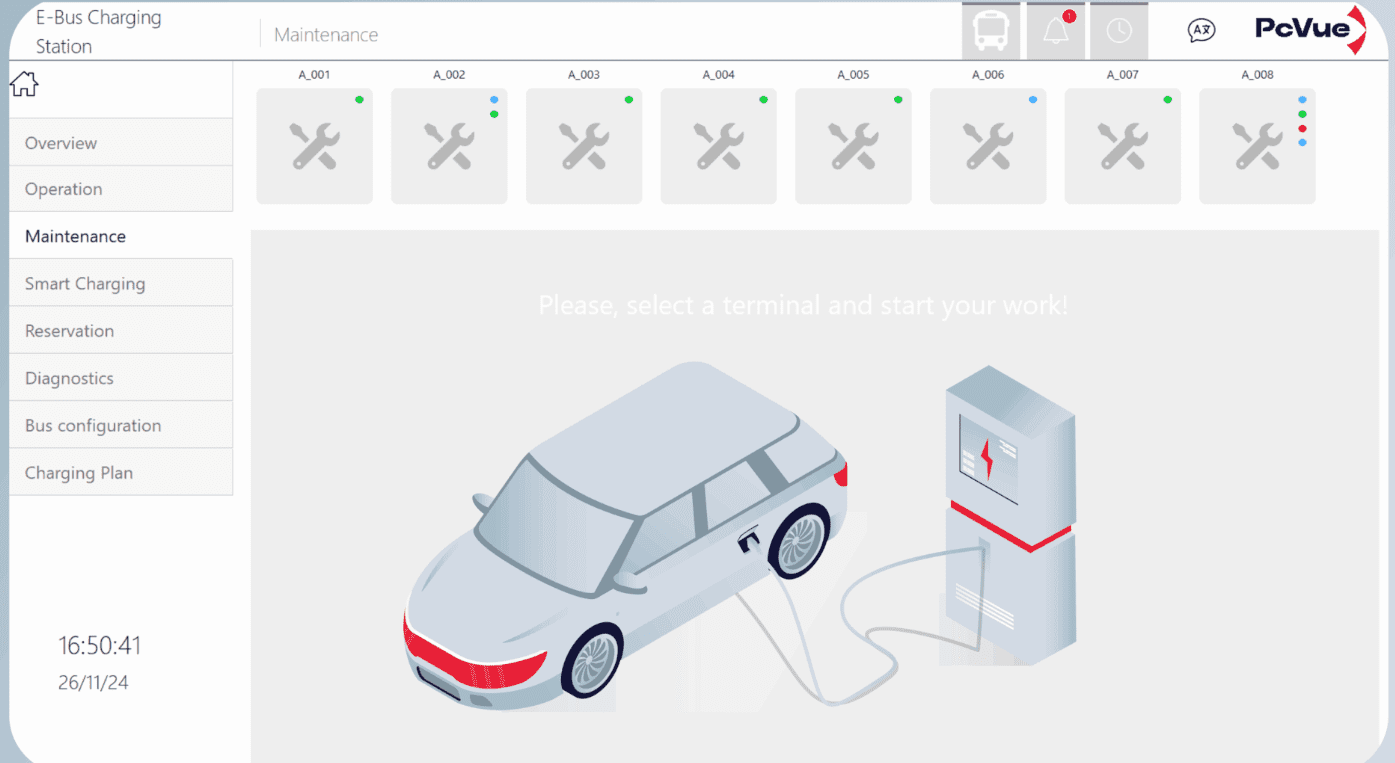 E-bus charging station