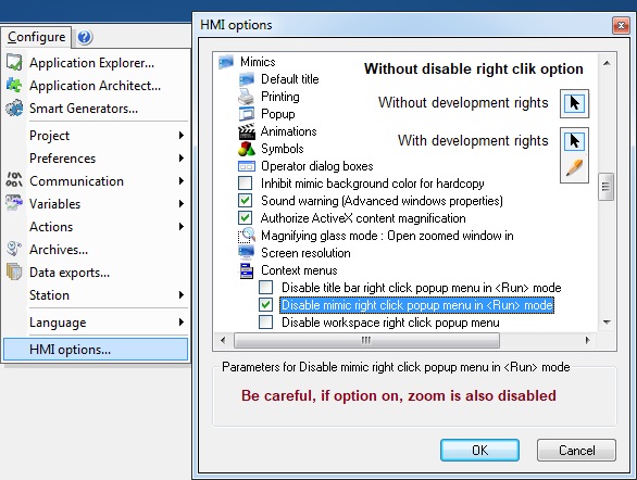 4400=670 HMI Options MimicRightClick