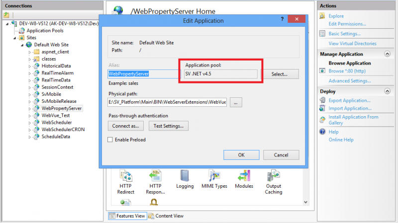 966=139 Forum ApplicationPool BasicSettings